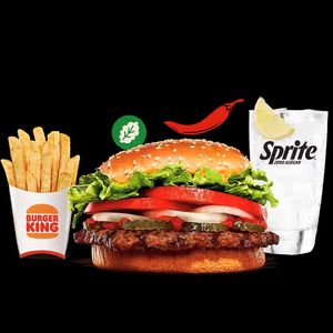 Spicy Whopper Meal at Burger King in Ibiza