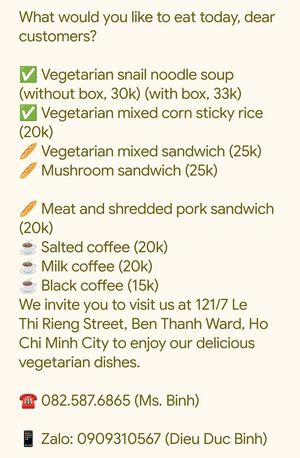  at An Tinh Vegan Food  in Ho Chi Minh City