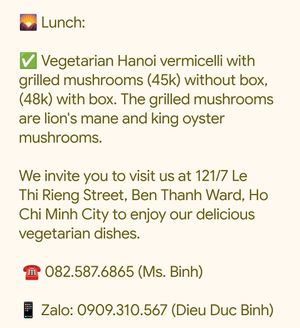  at An Tinh Vegan Food  in Ho Chi Minh City