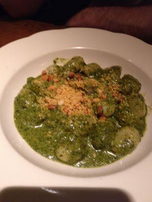 Pesto Gnocchi at Adelina's in Brooklyn