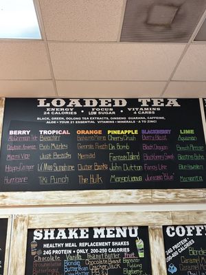 Menu   at South Nutrition in Mobile