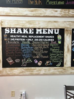 Menu  at South Nutrition in Mobile