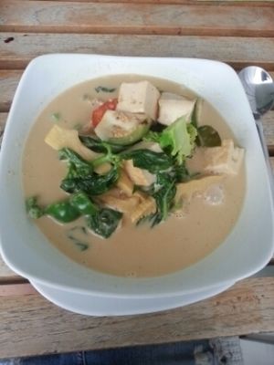 zuppa tofu e verdure  at Banana Leaf Vegan Thai Fusion in Canggu