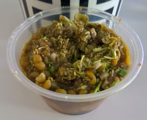 Masala Puri Ragada at Puranmal sweets and restaurant  in Dubai