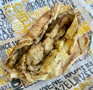 Switch shawarma sandwich  at Malak Al Tawouk - Business Bay ملك الطاووق in Dubai