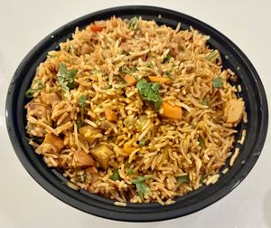 Soya Chaap Rice at Namaste Vegan  in Dubai