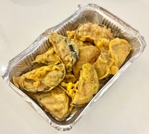 Eggplant Pakora at Namaste Vegan  in Dubai