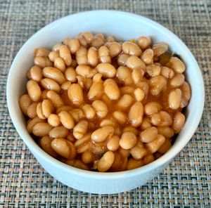 Baked beans  at La Cruise Restaurant in Dubai