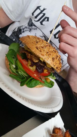 Mushroom Burger at vb veganburgers in Gdansk