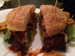 soy burger at vb veganburgers in Gdansk