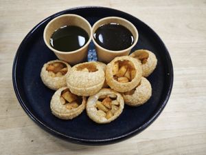 Pani puri at Anhad Foods in Sint-truiden