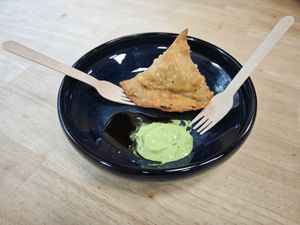 Samosa at Anhad Foods in Sint-truiden
