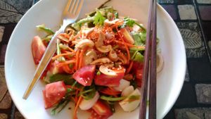 Tempura Salad at May Kaidee Chiang Mai in Chiang Mai