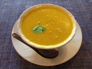 Pumpkin soup @ May Kaidee, Chiang Mai at May Kaidee Chiang Mai in Chiang Mai