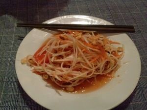 papaya salad at May Kaidee Chiang Mai in Chiang Mai