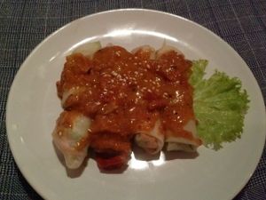 spring rolls at May Kaidee Chiang Mai in Chiang Mai
