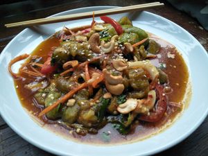 Eggplant salad at May Kaidee Chiang Mai in Chiang Mai