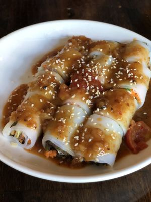 Fresh spring rolls  at May Kaidee Chiang Mai in Chiang Mai