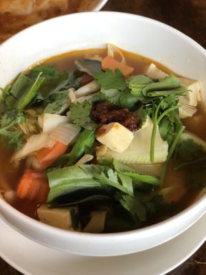 Tom yum  at May Kaidee Chiang Mai in Chiang Mai