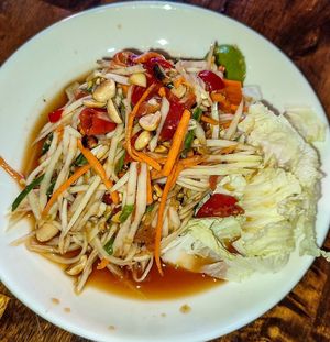 Som Tam (spicy Papaya Salad) at May Kaidee Chiang Mai in Chiang Mai