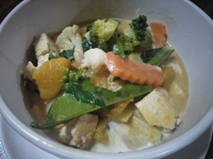 Green curry at May Kaidee Chiang Mai in Chiang Mai