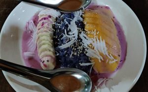 Mango sticky rice at May Kaidee Chiang Mai in Chiang Mai