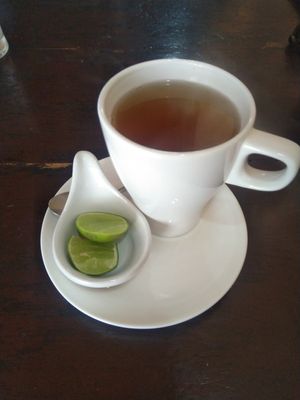 Hot short ginger with lime at May Kaidee Chiang Mai in Chiang Mai