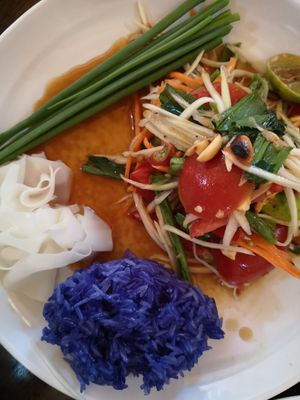 From the cookery class - papaya salad at May Kaidee Chiang Mai in Chiang Mai