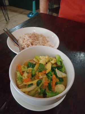 Green curry at May Kaidee Chiang Mai in Chiang Mai