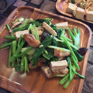 February 2017 yummy vegan food at May Kaidee Chiang Mai in Chiang Mai