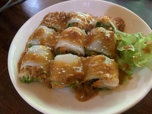 Fresh spring rolls   at May Kaidee Chiang Mai in Chiang Mai