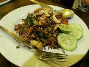 Fried rice dish at May Kaidee Chiang Mai in Chiang Mai