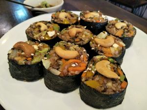 seaweed rolls  at May Kaidee Chiang Mai in Chiang Mai