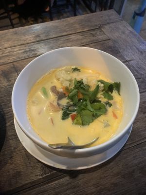 Tom kha soup (not spicy)  at May Kaidee Chiang Mai in Chiang Mai
