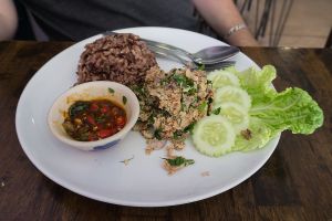 sausage spread at May Kaidee Chiang Mai in Chiang Mai