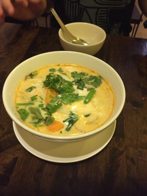 Tom kha kai soup  at May Kaidee Chiang Mai in Chiang Mai