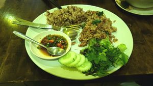 Vegan sausage at May Kaidee Chiang Mai in Chiang Mai