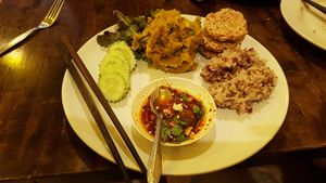 Pumpkin hummus at May Kaidee Chiang Mai in Chiang Mai