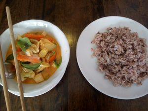 Red curry at May Kaidee Chiang Mai in Chiang Mai