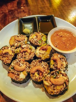 Seaweed rolls at May Kaidee Chiang Mai in Chiang Mai