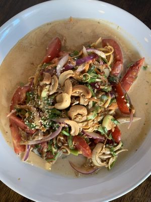 Banana flower salad at May Kaidee Chiang Mai in Chiang Mai