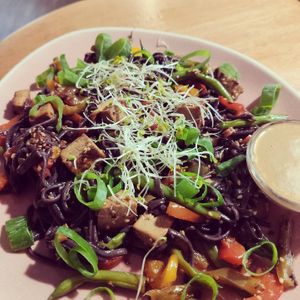 tofu noodles at Barfood in Kaufbeuren