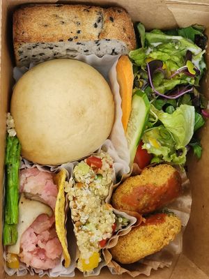 Deli box to take out 1200 at lil Mill in Kyoto