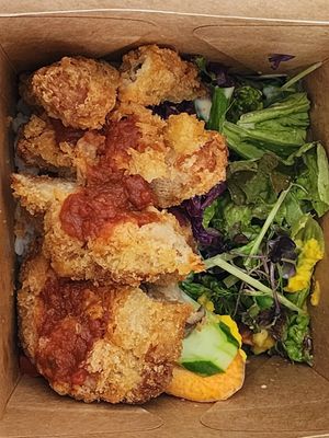 Buddha bowl(box) to takeout 1100 at lil Mill in Kyoto