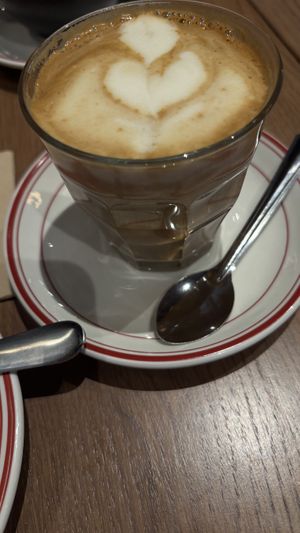 Soy flat white   at Smith & Deli CBD in Melbourne