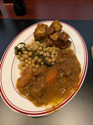 Tofu, chickpeas, and mushroom at Smith & Deli CBD in Melbourne