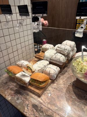 sandwiches of the day at Smith & Deli CBD in Melbourne