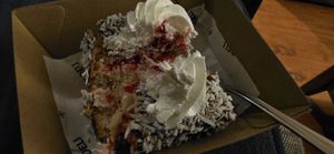Lamington was a bit crumbly at Smith & Deli CBD in Melbourne