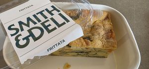 Frittata was just ok - bit bland and tasted of chickpea flavour. at Smith & Deli CBD in Melbourne
