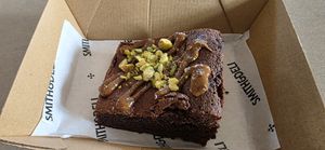 Chocolate brownie was lovely and goey with a peanut butter swirl on top. at Smith & Deli CBD in Melbourne